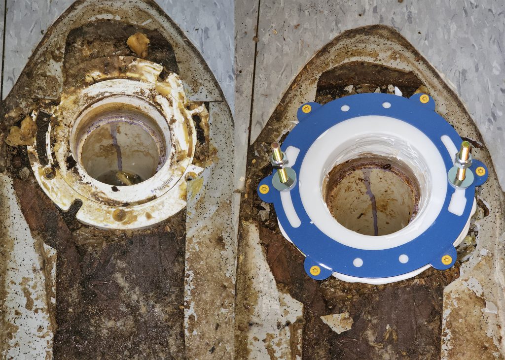 toilet flange repair